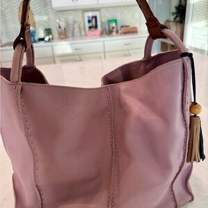 The Sak Pink Leather Tote Bag